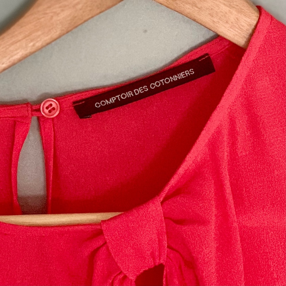 Comptoir Des Cotonniers Fiery Red Blouse | M - Picture 3 of 7